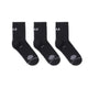 Three black socks.