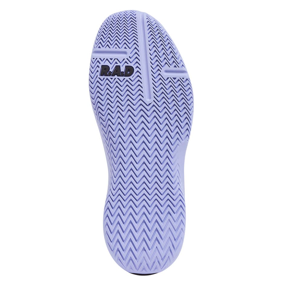 Lavender shoe sole with zigzag pattern for R.A.D® ONE V2 BLACK TINT footwear