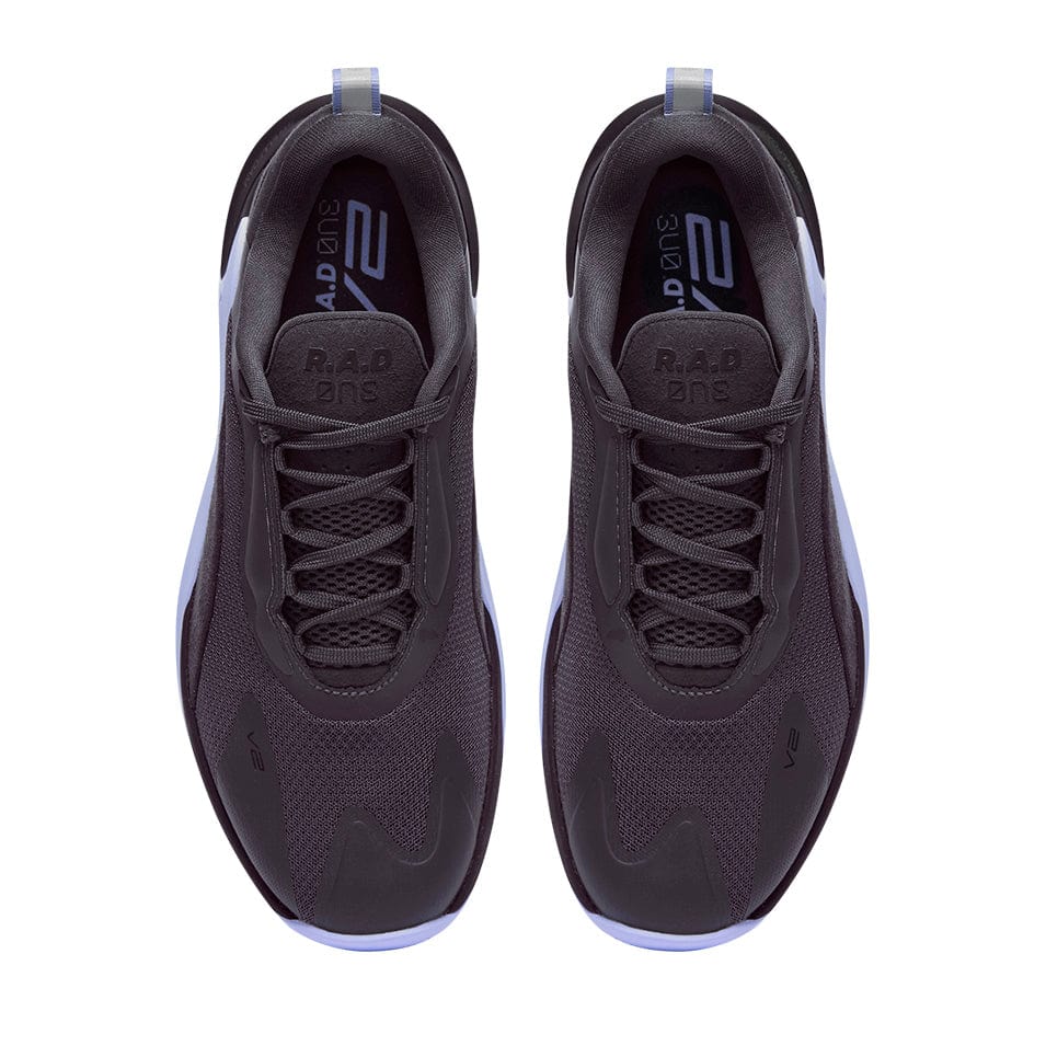 Pair of dark athletic shoes.