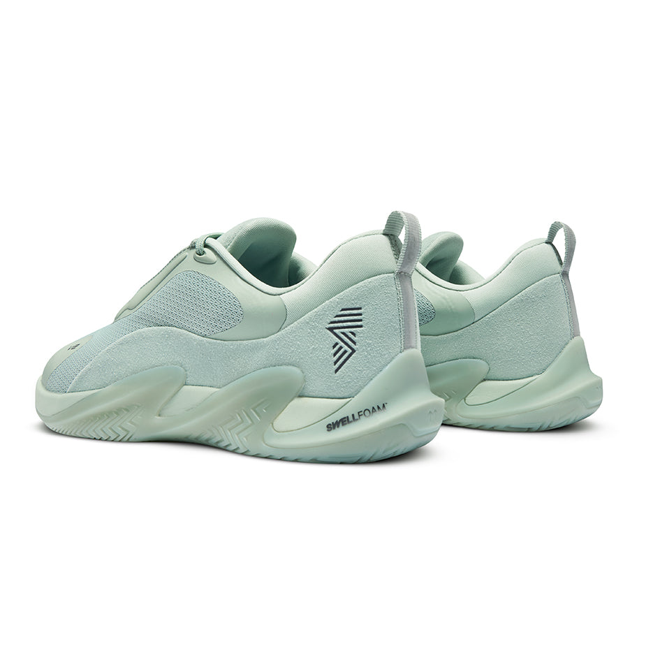 Pair of light green athletic shoes from R.A.D® ONE V2 Dragonfly Green collection