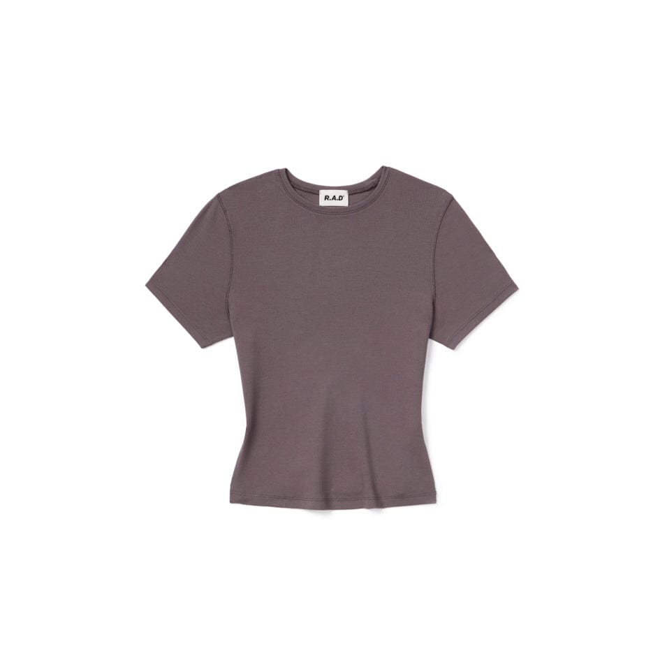 RIB TEE DEEP TAUPE - Rib Tee - 1