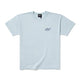 Light blue t-shirt.